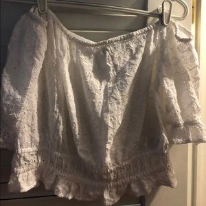 American Eagle Strapless Crop Top Blouse